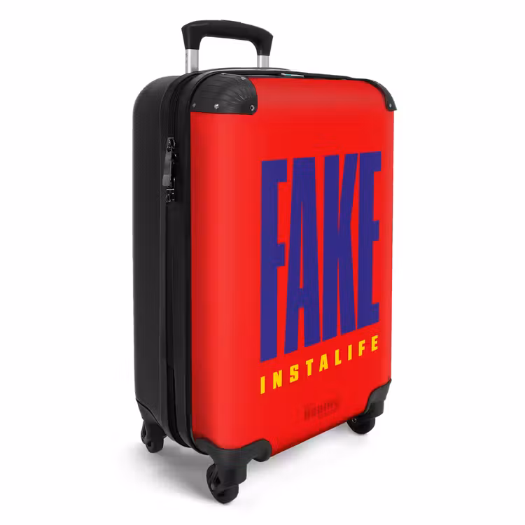 Suitcase - Quotes - Fake instalife bright red — 4