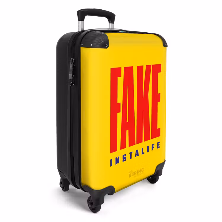 Suitcase - Quotes - Fake instalife golden yellow — 4
