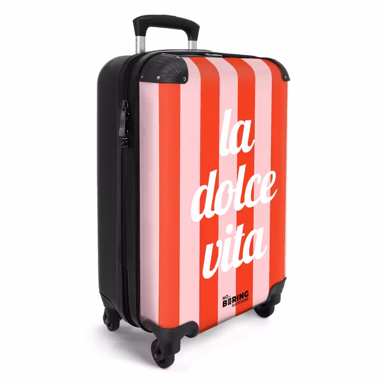 Suitcase - Quotes - La dolce vita tomato red and blossom pink — 4