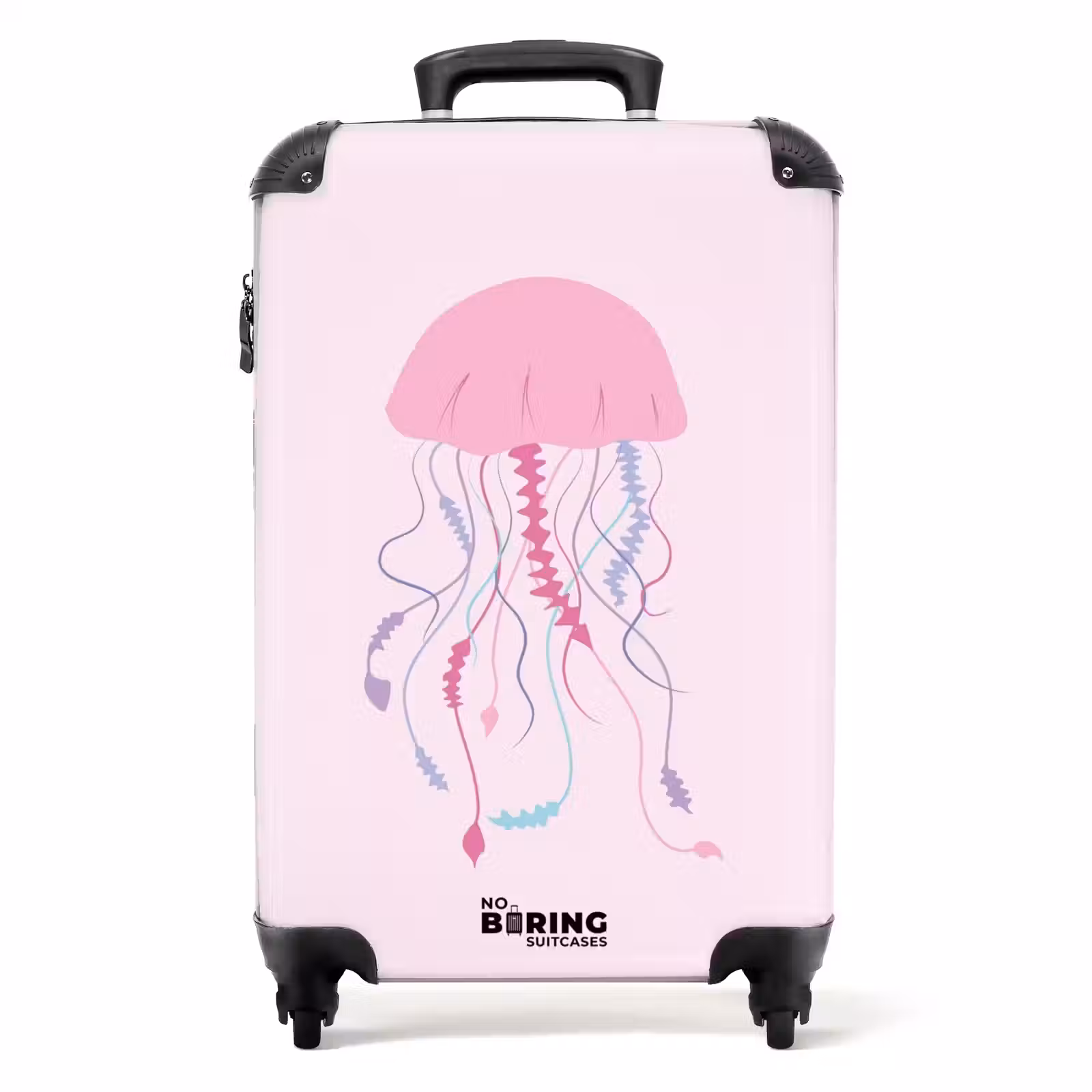 Suitcase - Summer memories - Floating jellyfish in pastel shades — 1