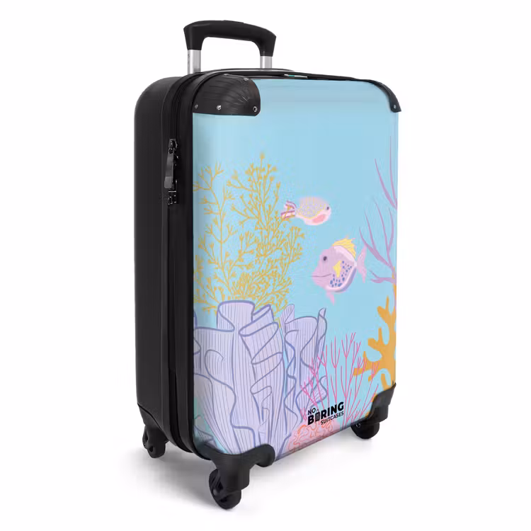 Suitcase - Summer memories - Coral garden in soft colors — 4