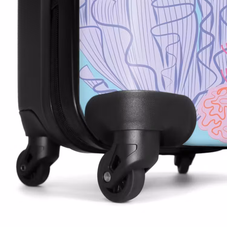 Suitcase - Summer memories - Coral garden in soft colors — 6