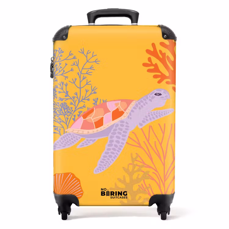 Suitcase - Summer memories - Sea life with turtle — 1