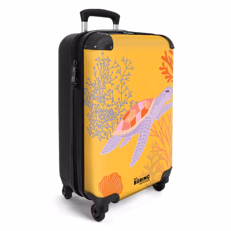 Suitcase - Summer memories - Sea life with turtle — 4