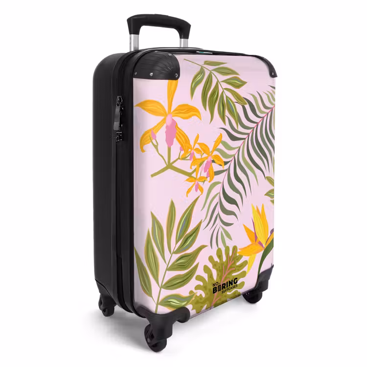 Suitcase - Summer memories - Tropical leaves and flowers — 4