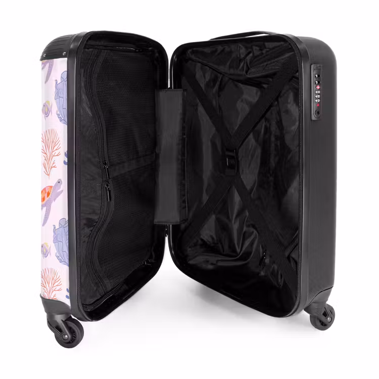 Suitcase - Summer memories - Tropical turtle pattern — 3