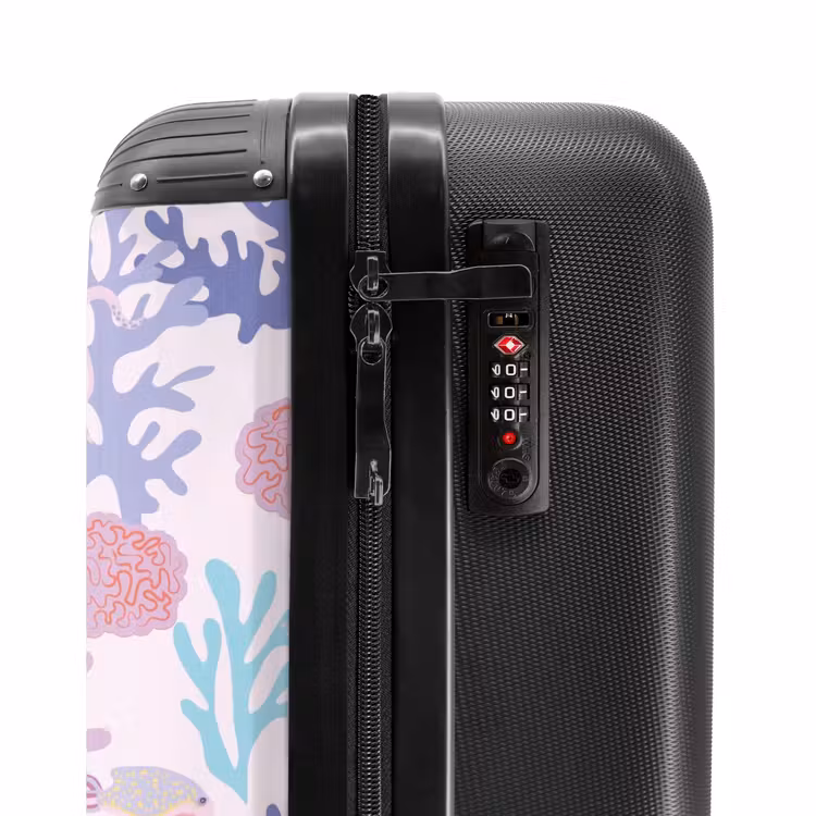 Suitcase - Summer memories - Underwater pattern with colorful animals — 5