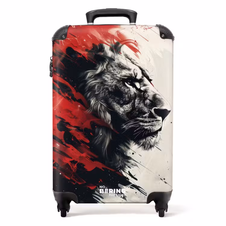 Suitcase - Tattoo style- Shadow of the lion — 1