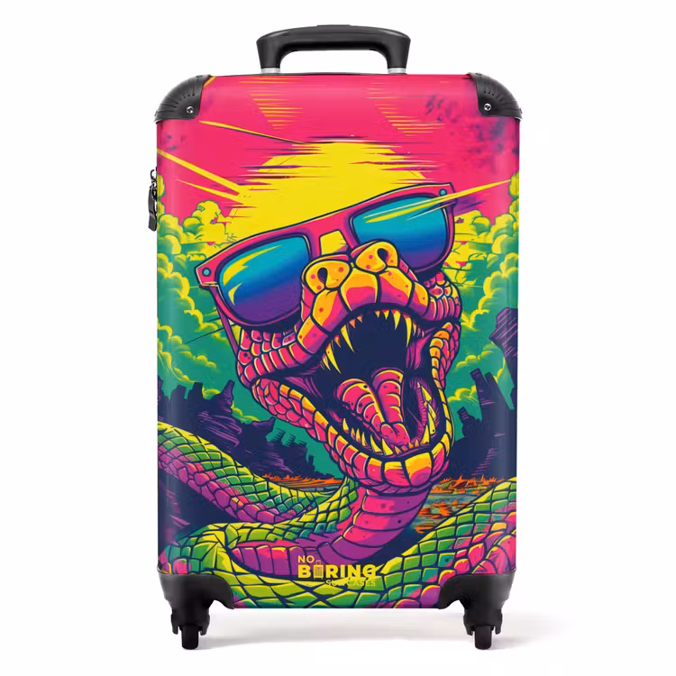 Suitcase - Tattoo style- Sunny Serpent — 1