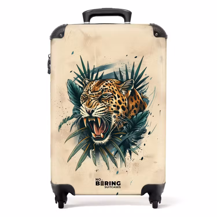 Suitcase - Tattoo style- The warring Leopard — 1