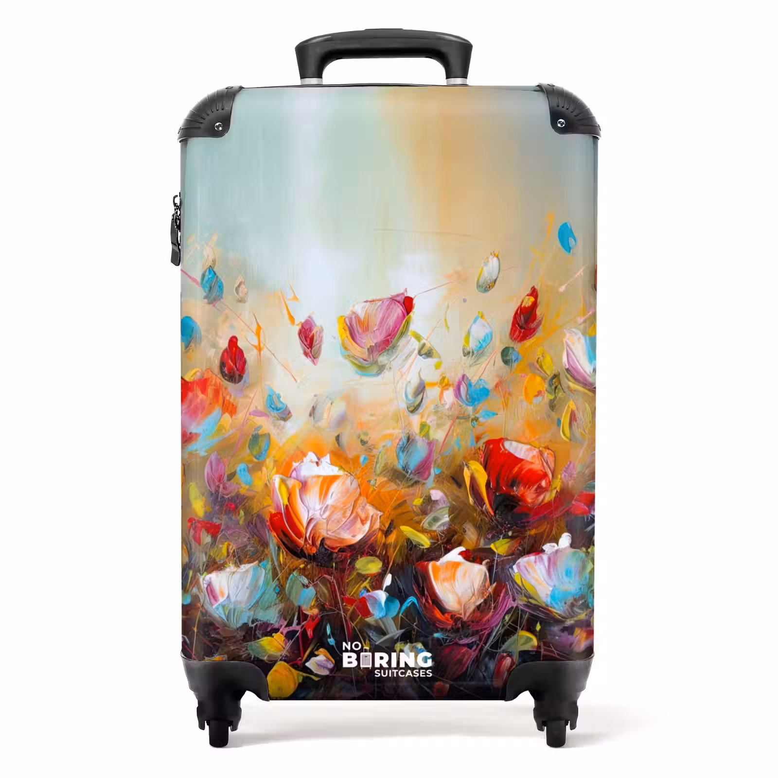 Suitcase - Flowers - Art - Nature - Oil painting — 1