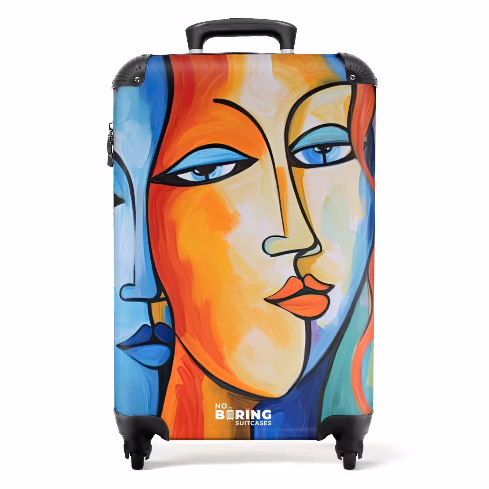 Suitcase - Head - Oil Painting - Colorful — 1