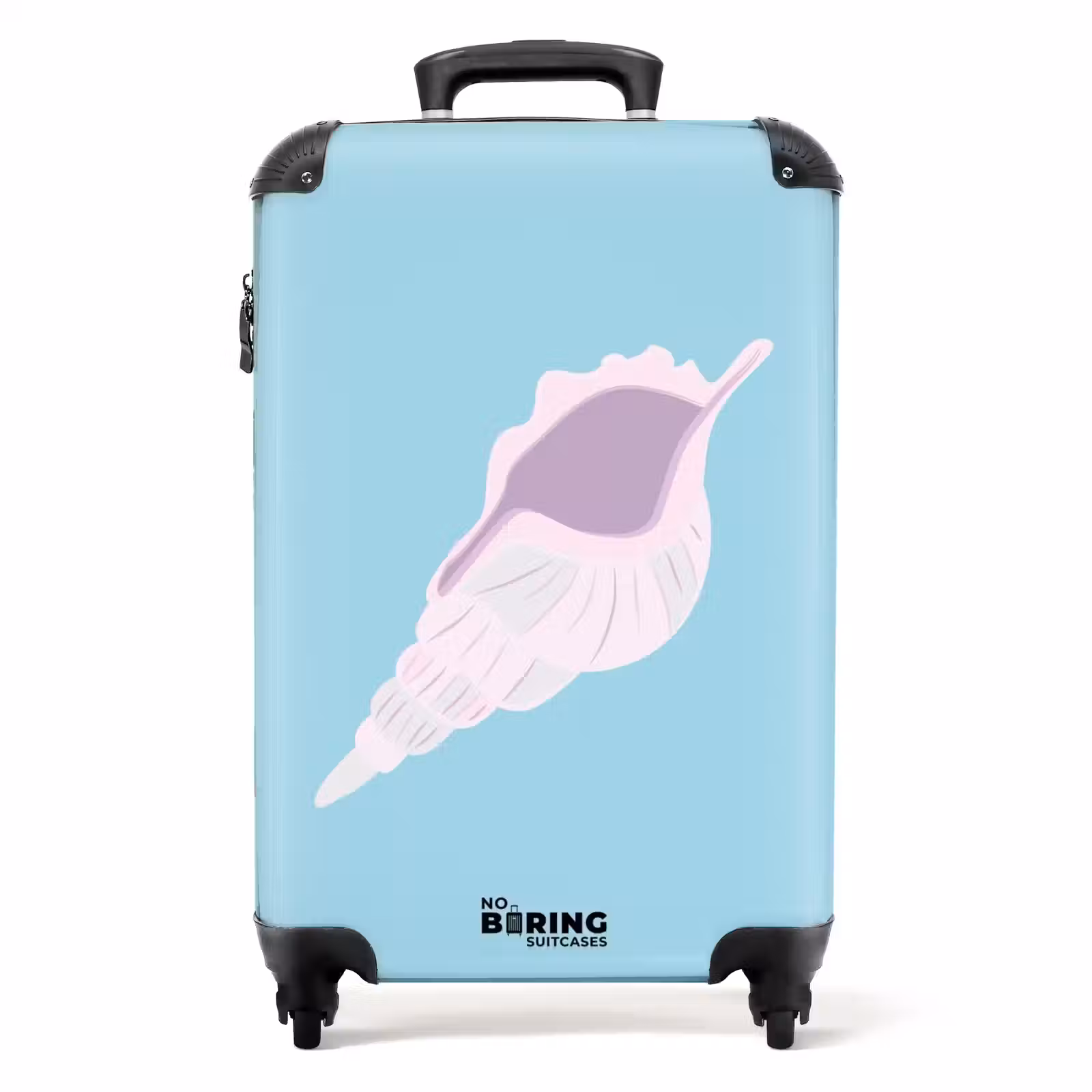 Suitcase - Summer memories - Shell art on blue — 1