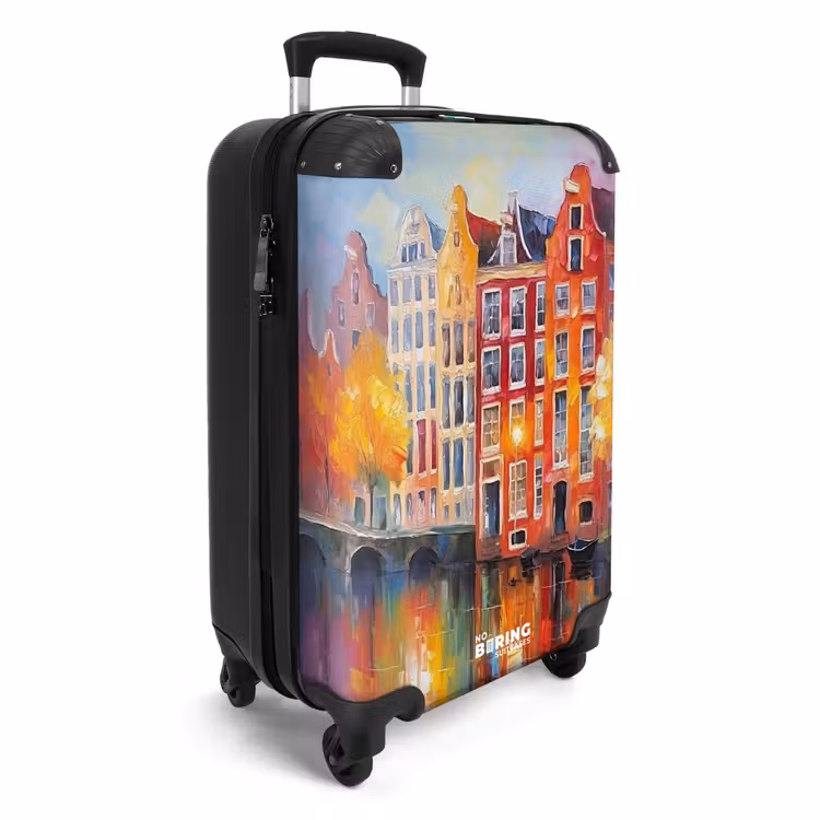 Suitcase - Canal houses - Art - Painting - Amsterdam — 4