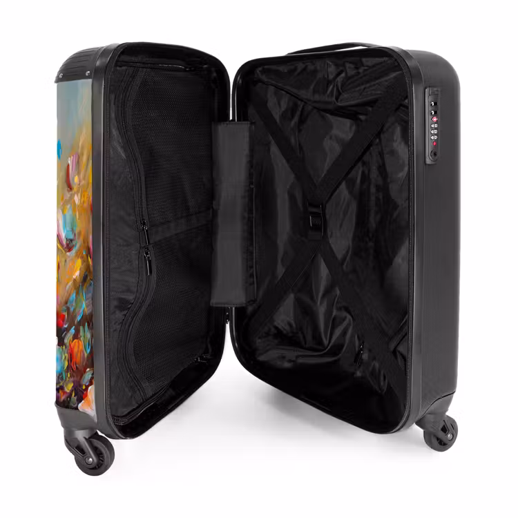 Suitcase - Flowers - Art - Nature - Oil painting — 3