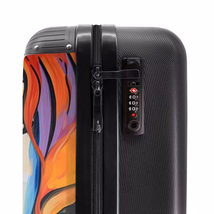 Suitcase - Head - Oil Painting - Colorful — 5