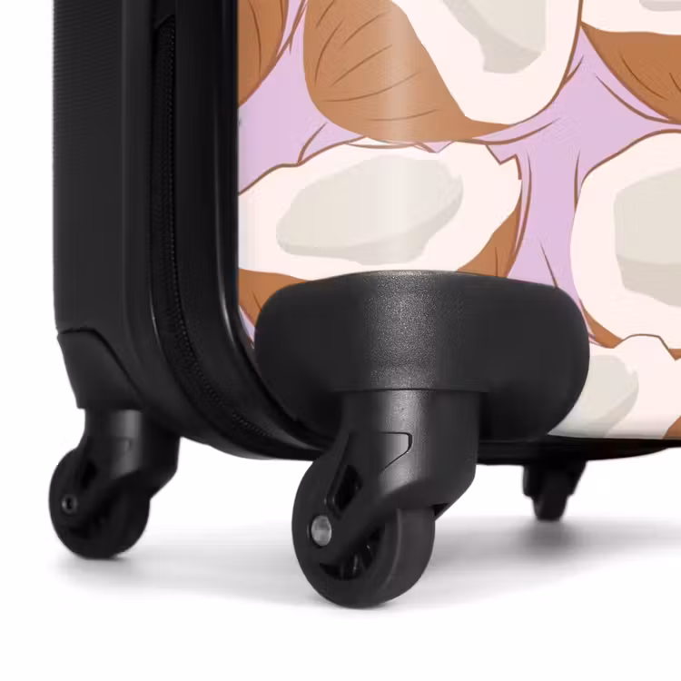 Suitcase - Summer memories - Coconuts on a lilac background — 6