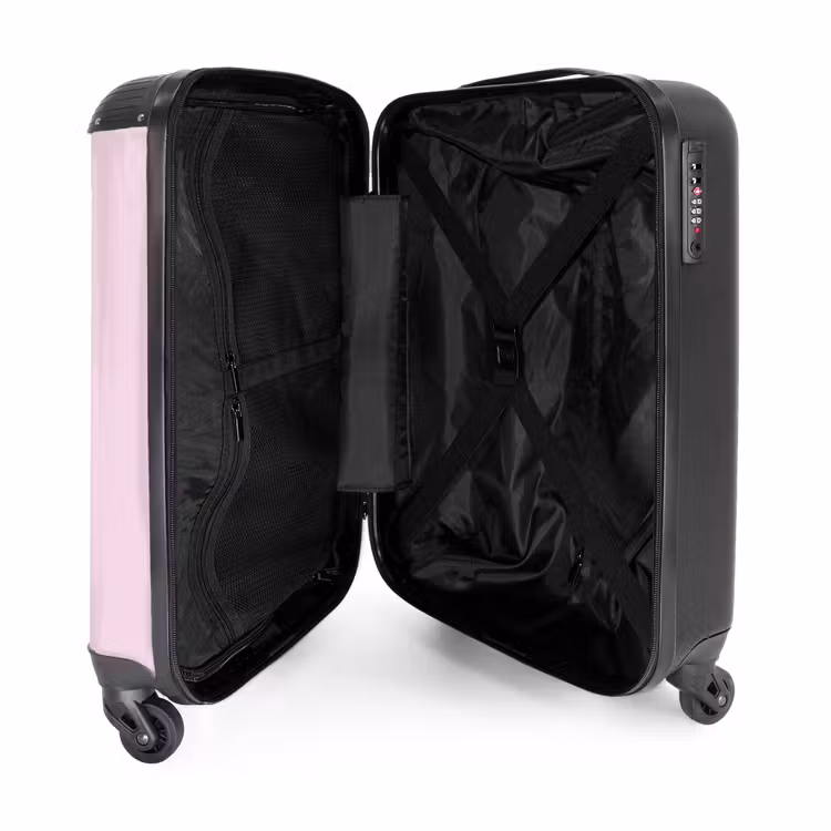 Suitcase - Summer memories - Colorful moth on pink background — 3