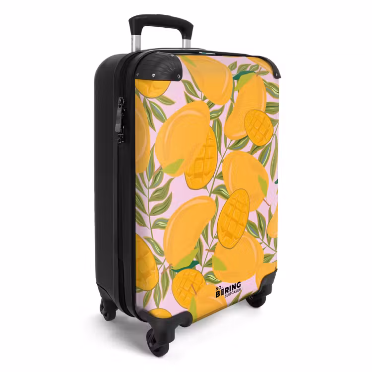 Suitcase - Summer memories - Mangoes on a pink background — 4