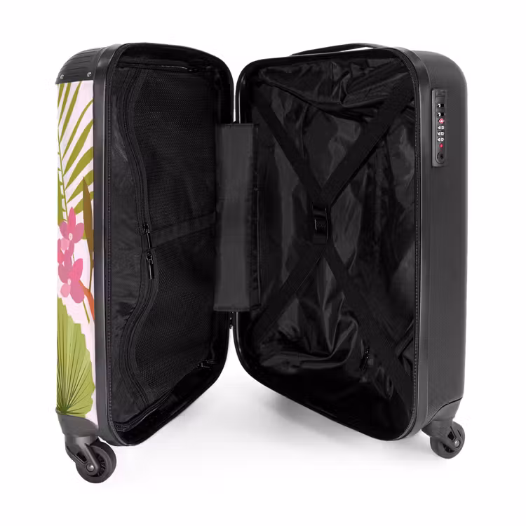 Suitcase - Summer memories - Tropical flowers and leaves — 3