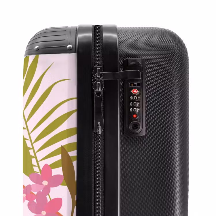 Suitcase - Summer memories - Tropical flowers and leaves — 5