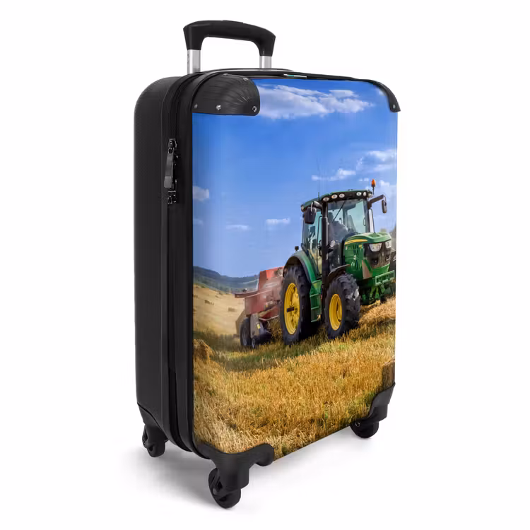 Suitcase - Tractor - Farm - Hay - Field - Sun - Countryside — 4