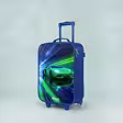 Blue kids suitcases