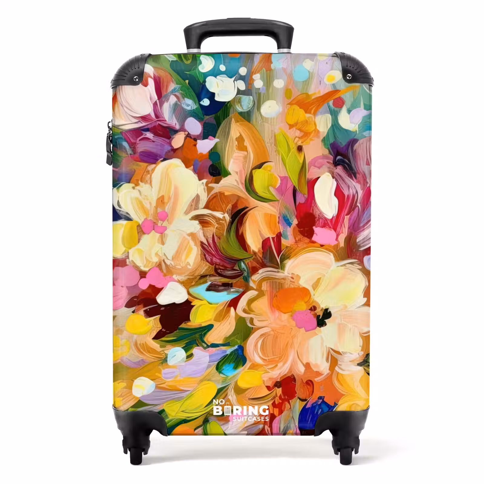 Suitcase - Painting - Oil Painting - Flowers - Rainbow — 1