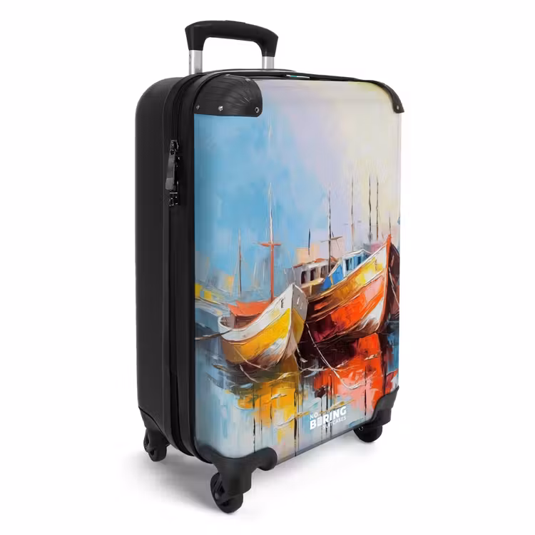Suitcase - Boats - Art - Colors - Painting — 4