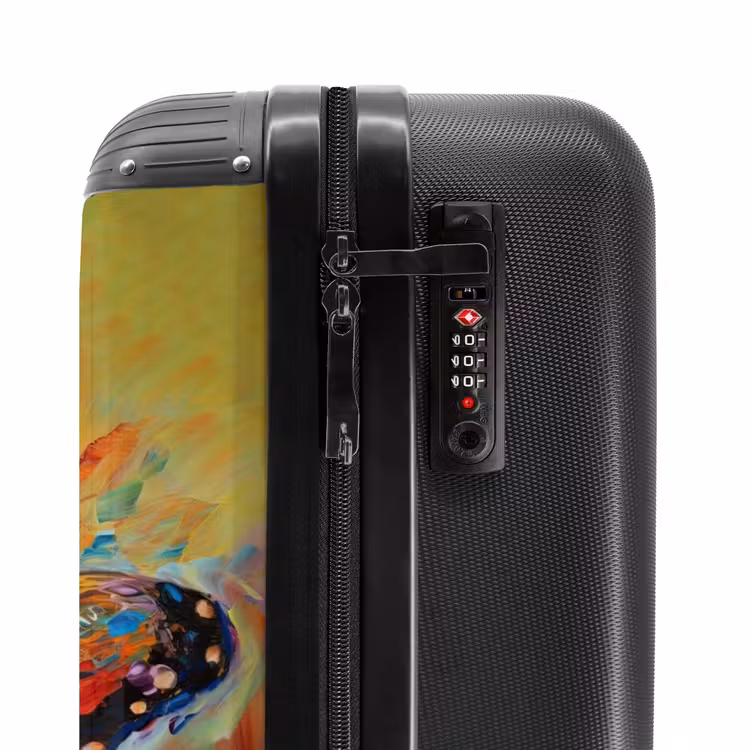 Suitcase - Butterfly as a colorful oil painting artwork — 5