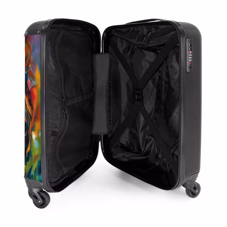 Suitcase - Face - Woman - Oil Painting - Colorful - Art — 3