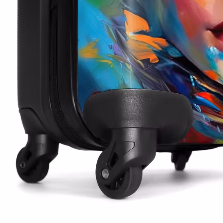 Suitcase - Face - Woman - Oil Painting - Colorful - Art — 6