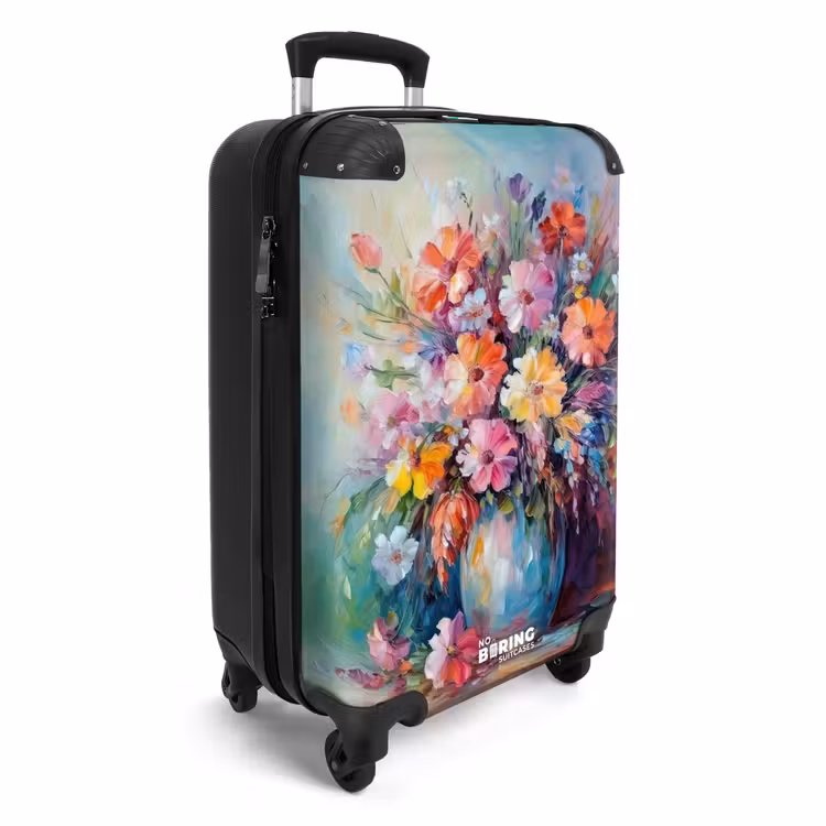 Suitcase - Flowers - Art - Painting - Spring - Bouquet — 4