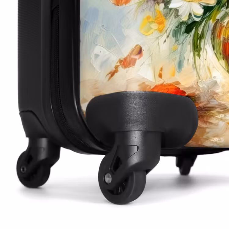 Suitcase - Flowers - Colorful - Oil paint - Flower pot — 6