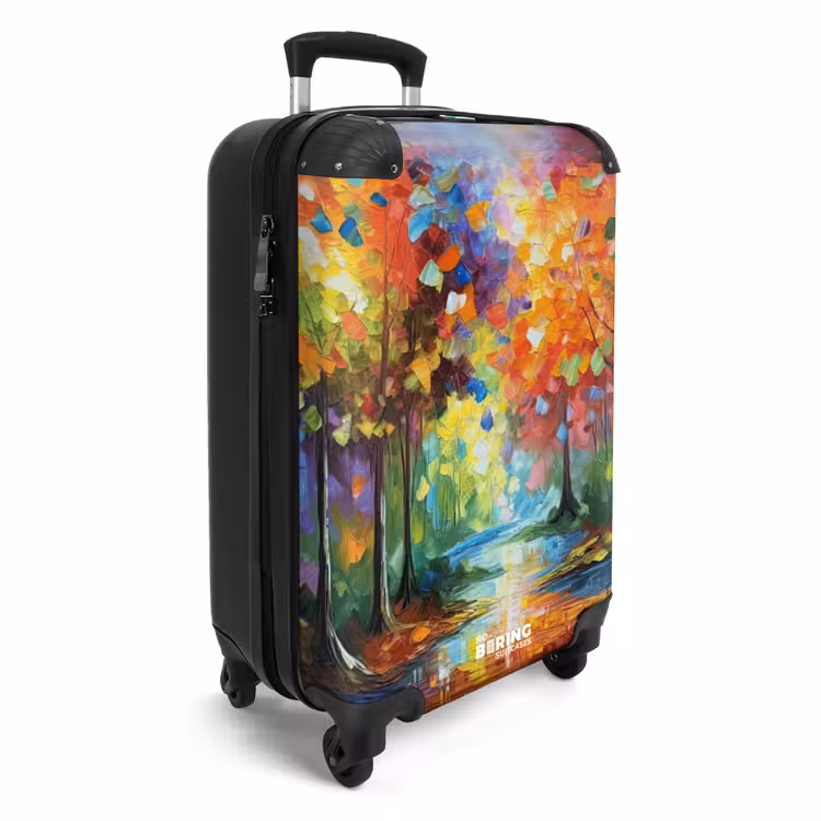 Suitcase - Forest - Nature - Oil painting - Rainbow — 4