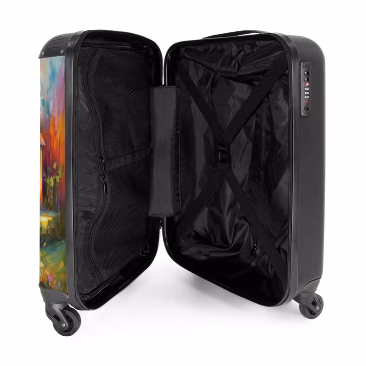 Suitcase - Landscape - Colorful - Oil painting - Art — 3