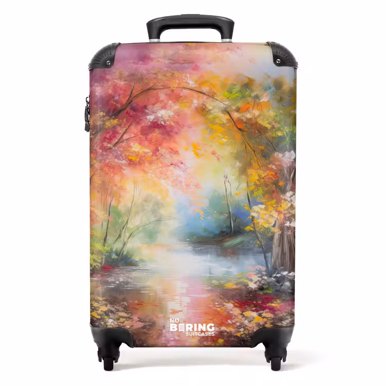 Suitcase - Landscape - Oil painting - Colorful - Nature — 1