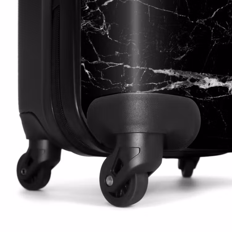 Suitcase - Marble look - Black - Letter C — 6