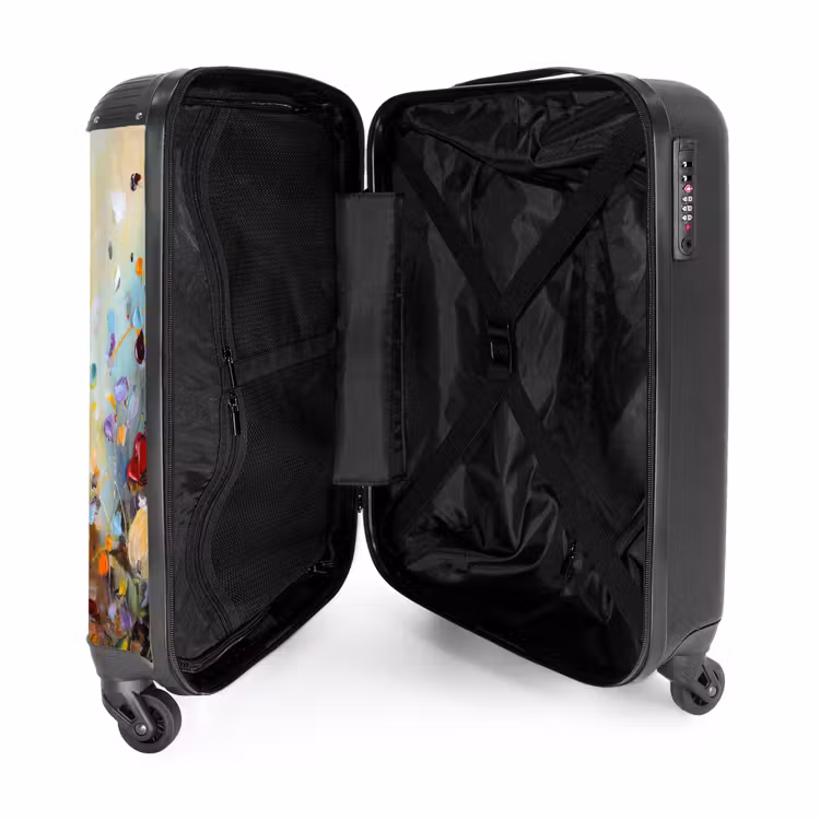 Suitcase - Oil painting - Flowers - Colorful - Nature — 3