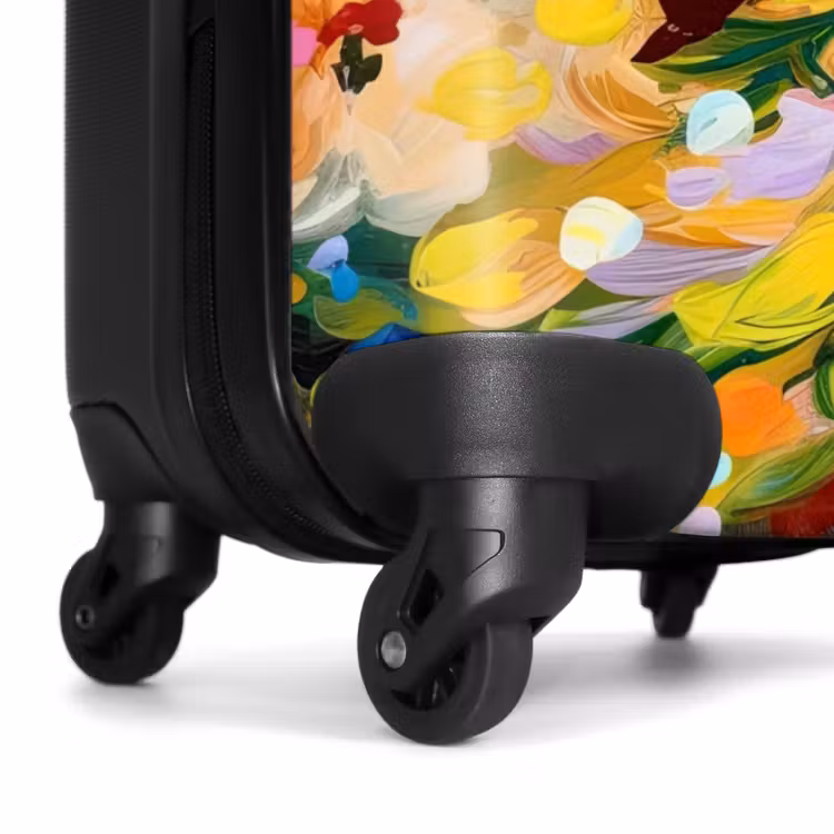 Suitcase - Painting - Oil Painting - Flowers - Rainbow — 6