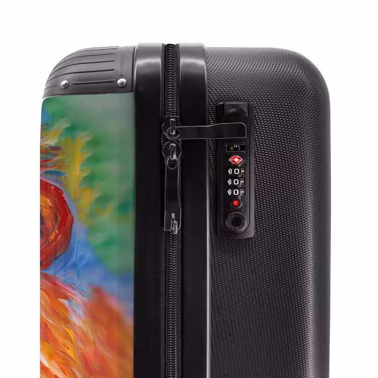 Suitcase - Portrait of a lion in colorful oil paint — 5