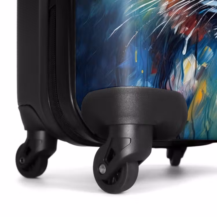 Suitcase - Portrait of a tiger as oil art — 6