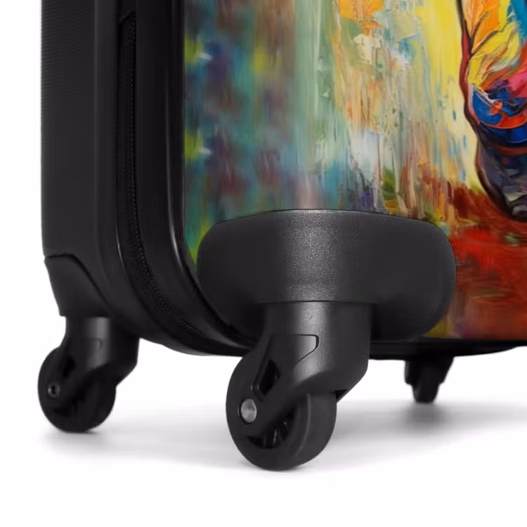 Suitcase - Portrait of an elephant as an oil artwork — 6