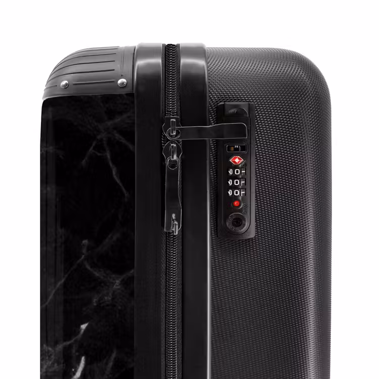 Suitcase - Quotes - Boss - Marble look - Gold - Black — 5
