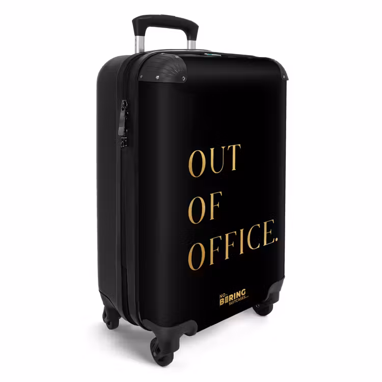 Suitcase - Quotes - Out of office - Gold - Holiday - Black — 4