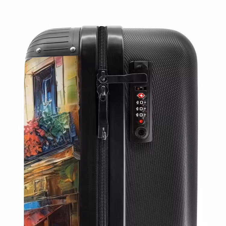 Suitcase - Street - Oil Painting - Colorful - City — 5
