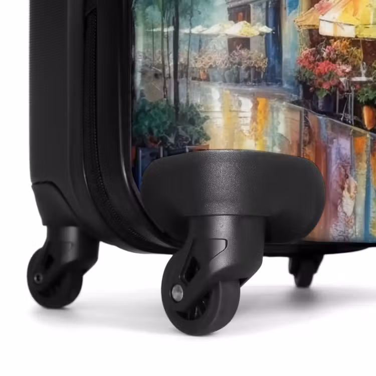 Suitcase - Street - Oil Painting - Colorful - City — 6