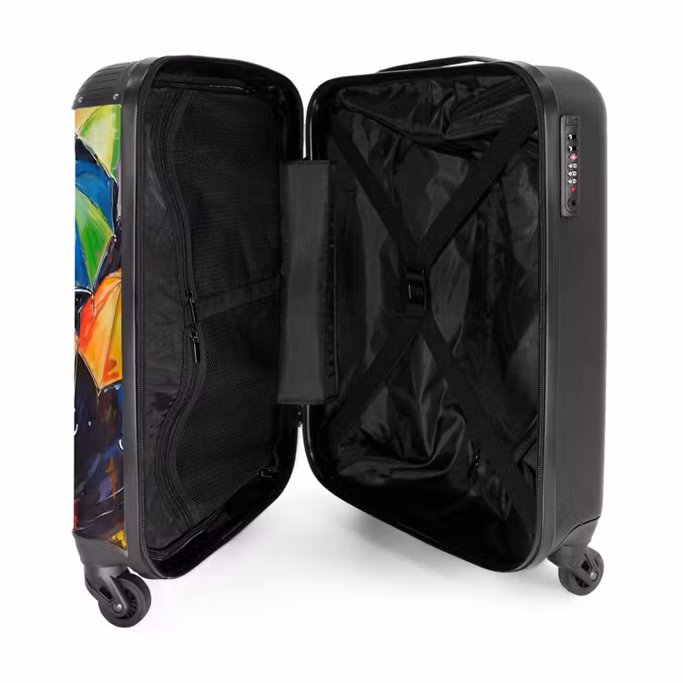 Suitcase - Umbrellas - Painting - Art - Rainbow — 3