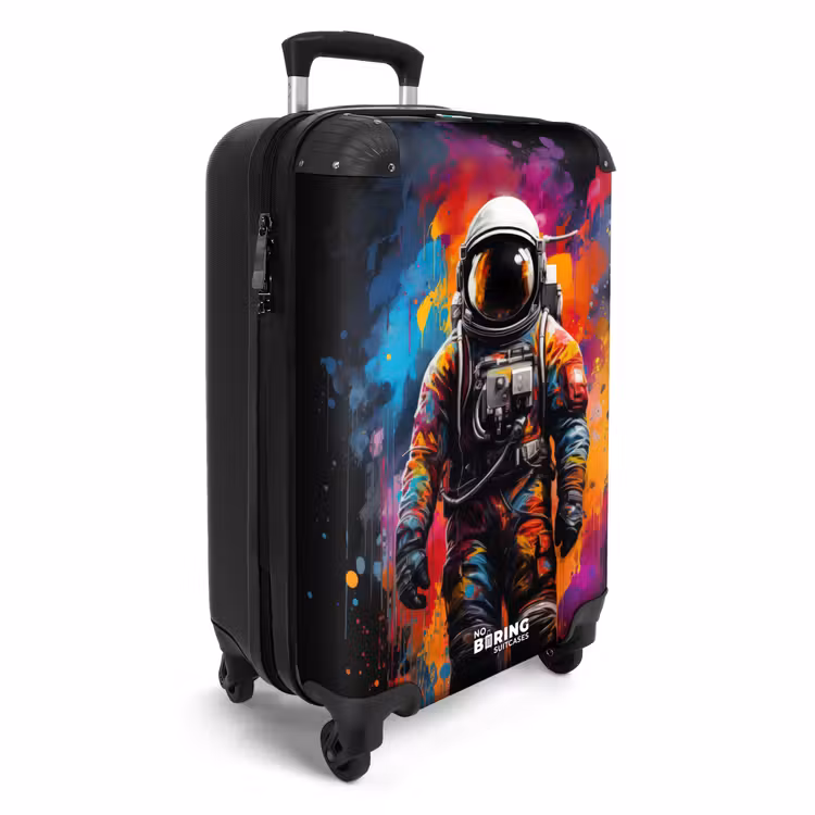 Suitcase - Astronaut surrounded by graffiti — 4