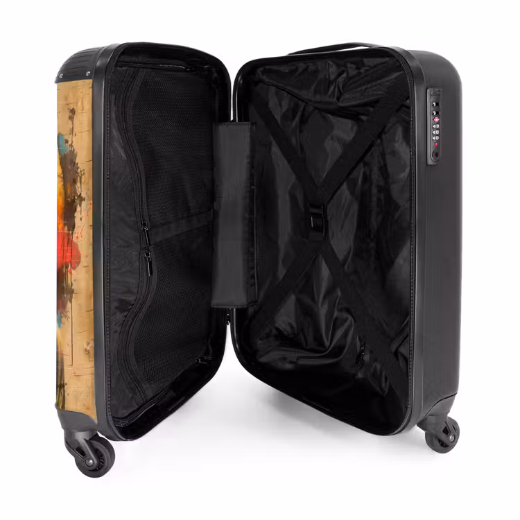 Suitcase - Buddha as a street art piece — 3